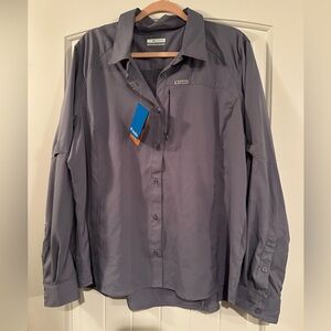 Columbia Women's Gray Button Down Shirt